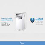 Ar Condicionado Portátil 12000 BTUs Ar Frio 220V MPH-12CRV2 Midea - Imagem 3