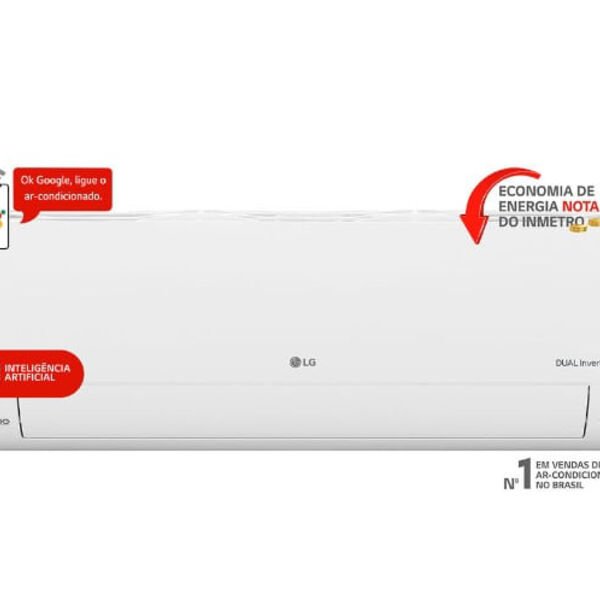Ar Condicionado Split LG Hi Wall Inverter Voice +AI 24.000 BTU/h Frio Monofásico Branco S3-Q24K231B - 220V - Imagem 6