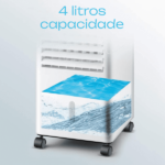 Climatizador De Ar Digital Cp04d - 4 Litros De Reservatório Praxis Eletrodomésticos - 127v - Imagem 6