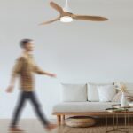 Ventilador de Teto com Controle Remoto Cloe 3 Pás 127cm Branco e Marrom Bivolt - Imagem 6