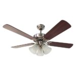 Ventilador de Teto Controle Remoto Vintage 5 pás 102cm Cromado Bivolt Aliseu - Imagem 6