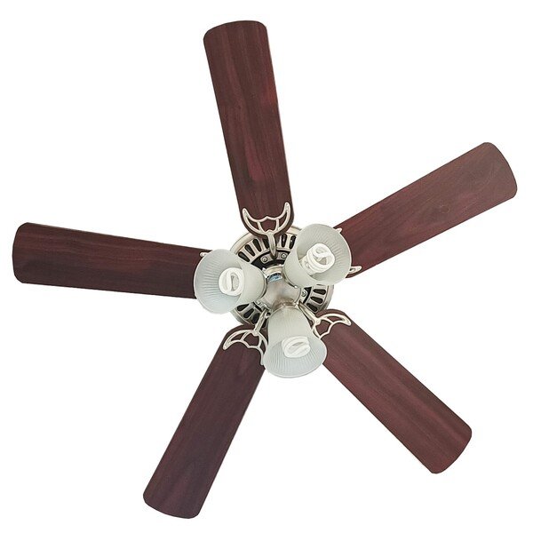 Ventilador de Teto Controle Remoto Vintage 5 pás 102cm Cromado Bivolt Aliseu - Imagem 5